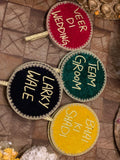 Customized Mehndi Team Hand Fans | Bridal Squad Wedding Props